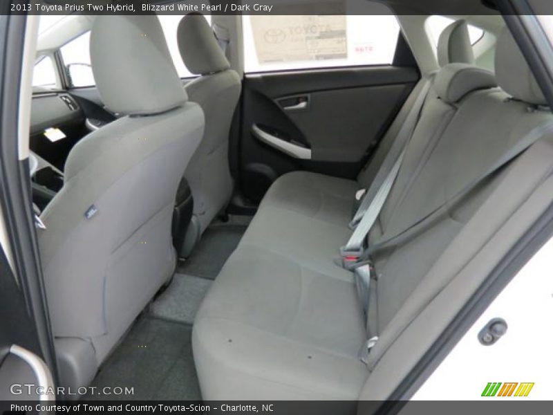 Blizzard White Pearl / Dark Gray 2013 Toyota Prius Two Hybrid
