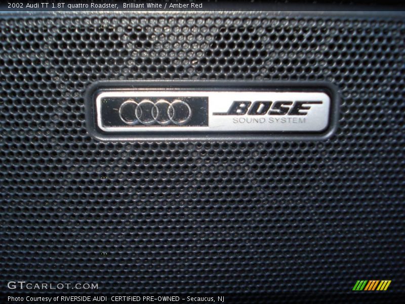 Brilliant White / Amber Red 2002 Audi TT 1.8T quattro Roadster