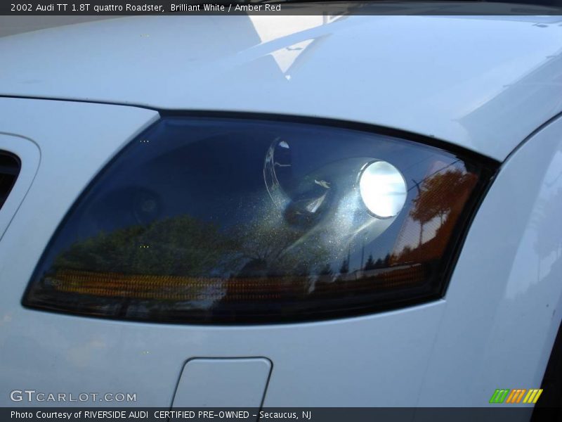 Brilliant White / Amber Red 2002 Audi TT 1.8T quattro Roadster