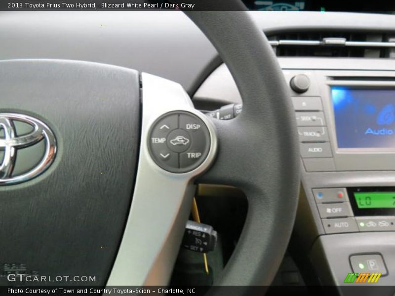 Blizzard White Pearl / Dark Gray 2013 Toyota Prius Two Hybrid