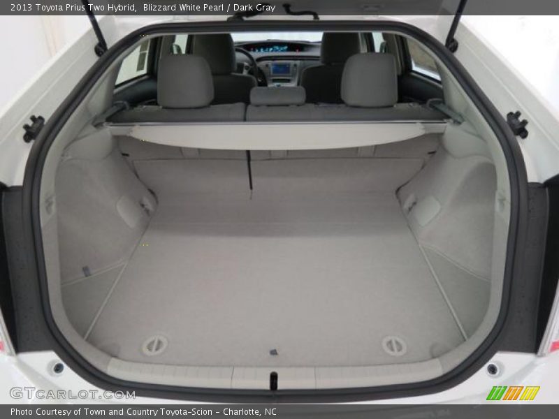 Blizzard White Pearl / Dark Gray 2013 Toyota Prius Two Hybrid