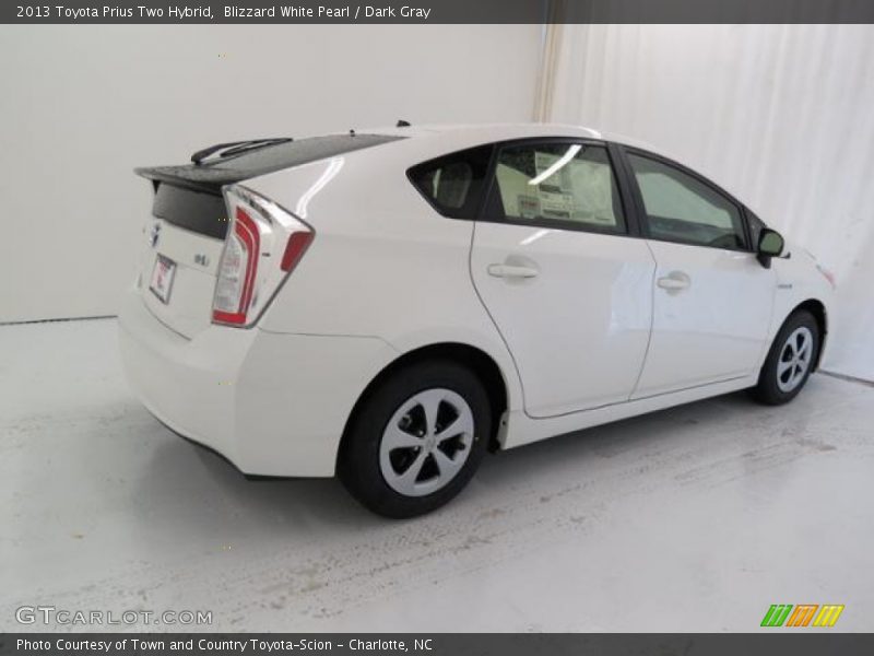 Blizzard White Pearl / Dark Gray 2013 Toyota Prius Two Hybrid