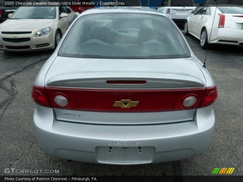 Ultra Silver Metallic / Graphite Gray 2005 Chevrolet Cavalier Sedan