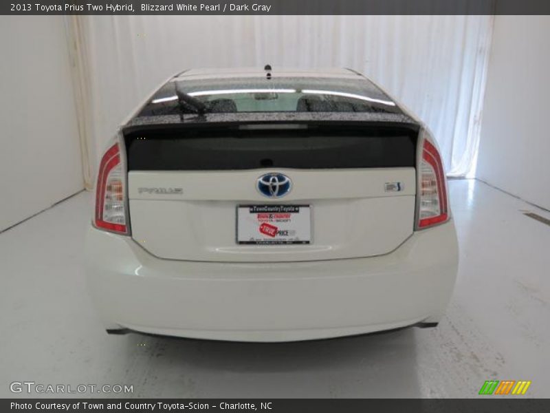 Blizzard White Pearl / Dark Gray 2013 Toyota Prius Two Hybrid