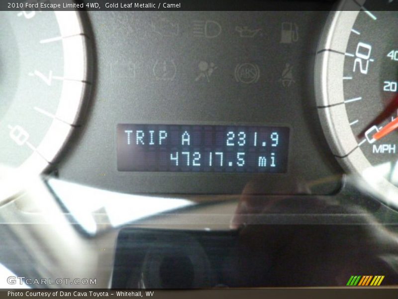 Gold Leaf Metallic / Camel 2010 Ford Escape Limited 4WD