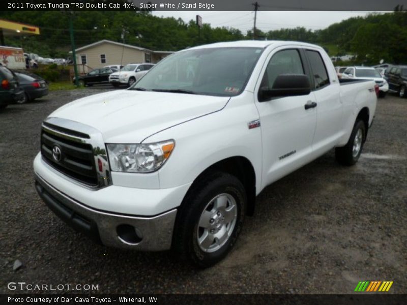 Super White / Sand Beige 2011 Toyota Tundra TRD Double Cab 4x4
