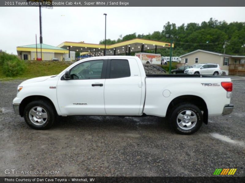 Super White / Sand Beige 2011 Toyota Tundra TRD Double Cab 4x4