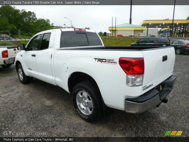 Super White / Sand Beige 2011 Toyota Tundra TRD Double Cab 4x4