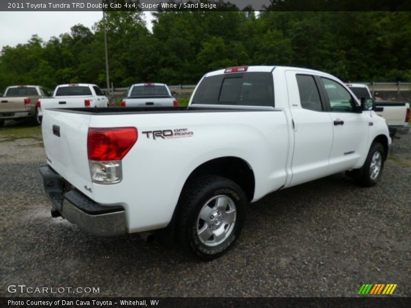 Super White / Sand Beige 2011 Toyota Tundra TRD Double Cab 4x4