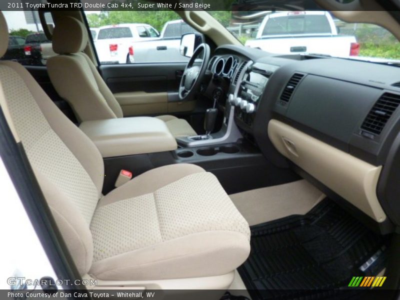 Super White / Sand Beige 2011 Toyota Tundra TRD Double Cab 4x4