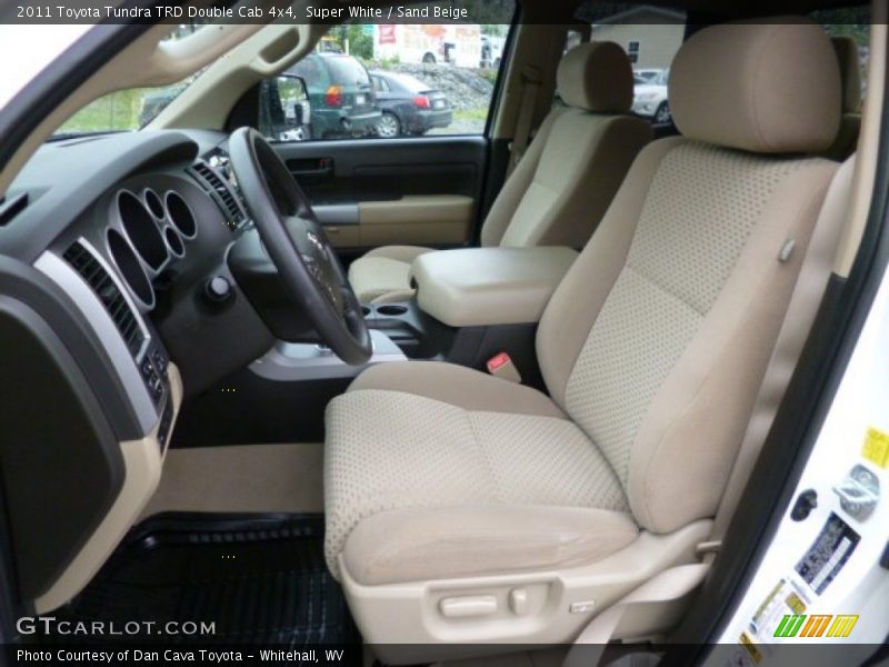 Super White / Sand Beige 2011 Toyota Tundra TRD Double Cab 4x4