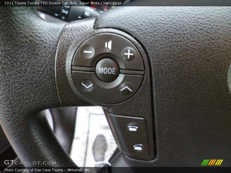 Super White / Sand Beige 2011 Toyota Tundra TRD Double Cab 4x4