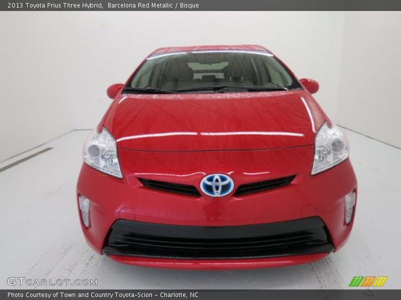 Barcelona Red Metallic / Bisque 2013 Toyota Prius Three Hybrid