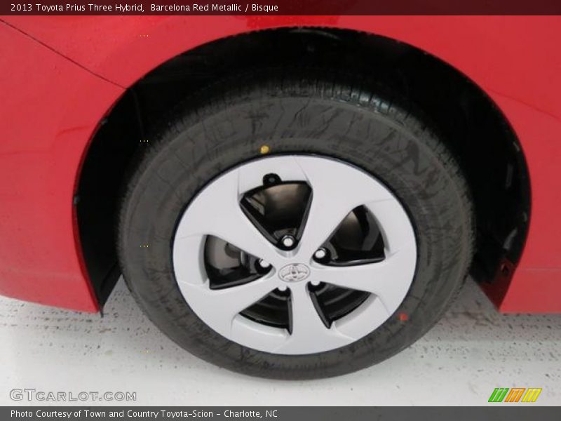 Barcelona Red Metallic / Bisque 2013 Toyota Prius Three Hybrid