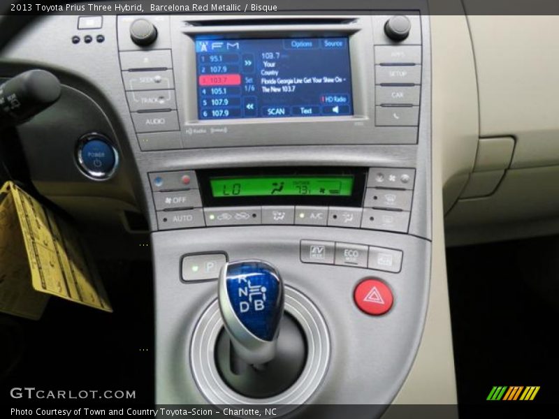 Barcelona Red Metallic / Bisque 2013 Toyota Prius Three Hybrid
