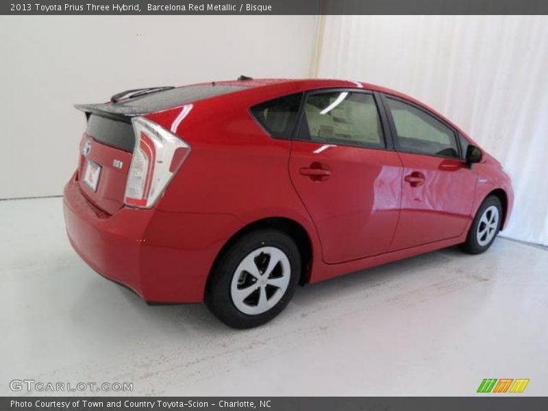 Barcelona Red Metallic / Bisque 2013 Toyota Prius Three Hybrid
