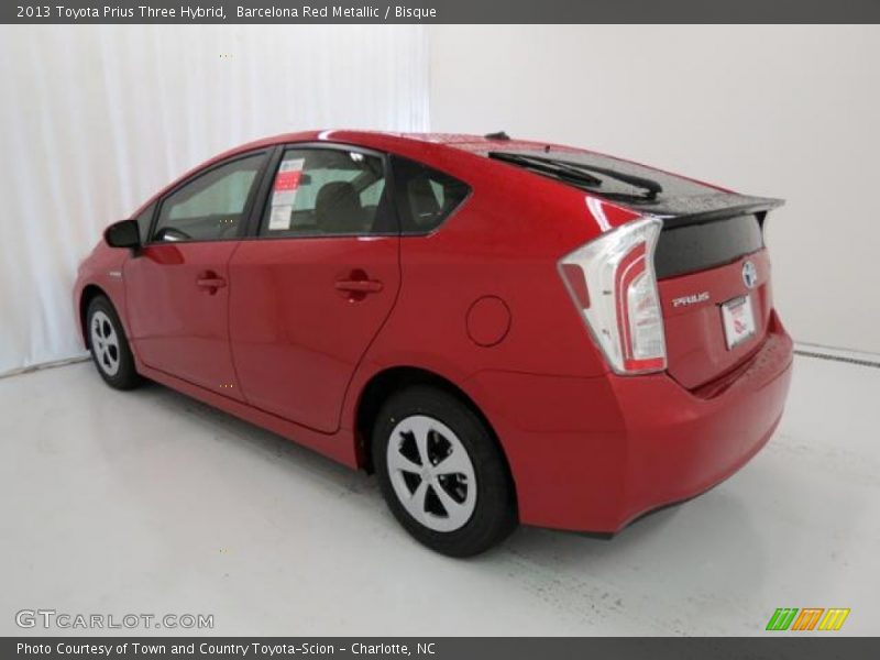 Barcelona Red Metallic / Bisque 2013 Toyota Prius Three Hybrid