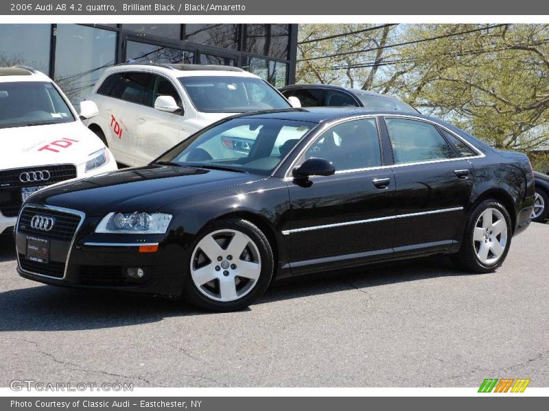 Brilliant Black / Black/Amaretto 2006 Audi A8 4.2 quattro