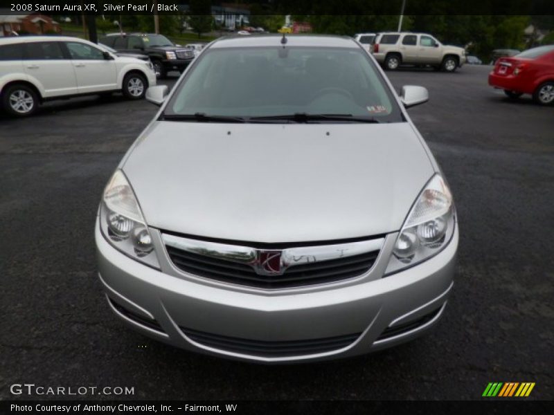 Silver Pearl / Black 2008 Saturn Aura XR