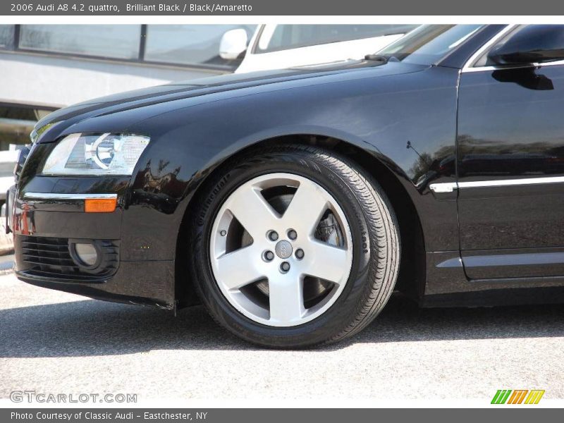 Brilliant Black / Black/Amaretto 2006 Audi A8 4.2 quattro