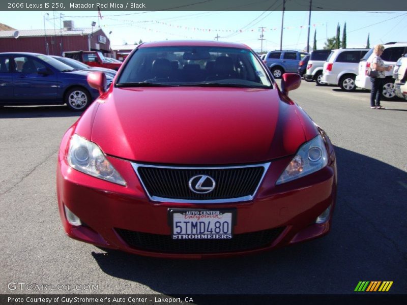 Matador Red Mica / Black 2006 Lexus IS 250