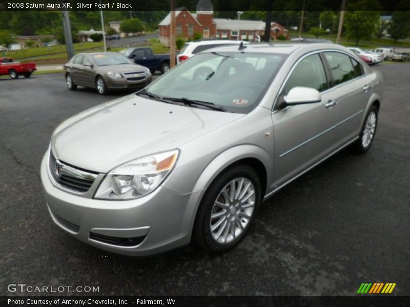 Silver Pearl / Black 2008 Saturn Aura XR
