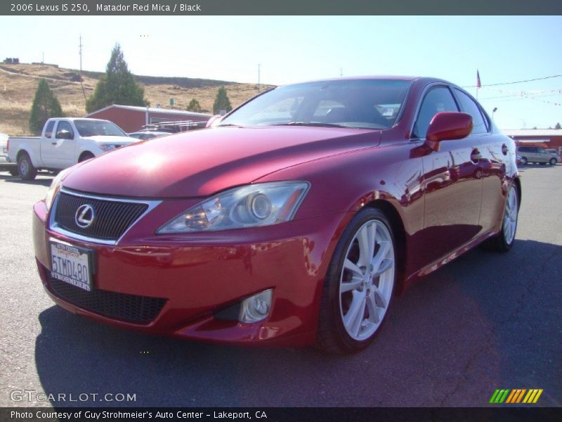 Matador Red Mica / Black 2006 Lexus IS 250