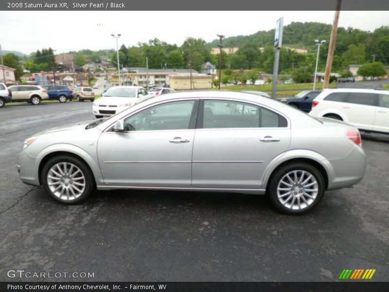 Silver Pearl / Black 2008 Saturn Aura XR