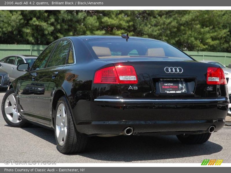 Brilliant Black / Black/Amaretto 2006 Audi A8 4.2 quattro