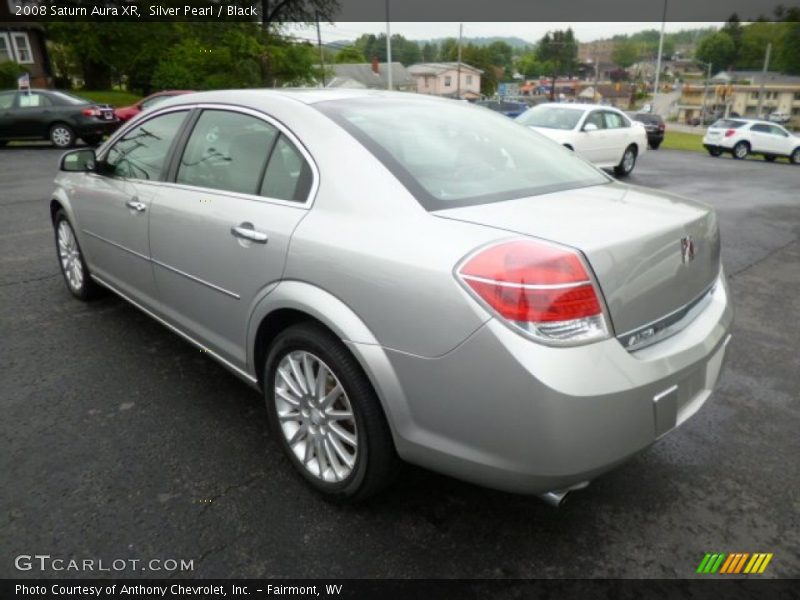 Silver Pearl / Black 2008 Saturn Aura XR