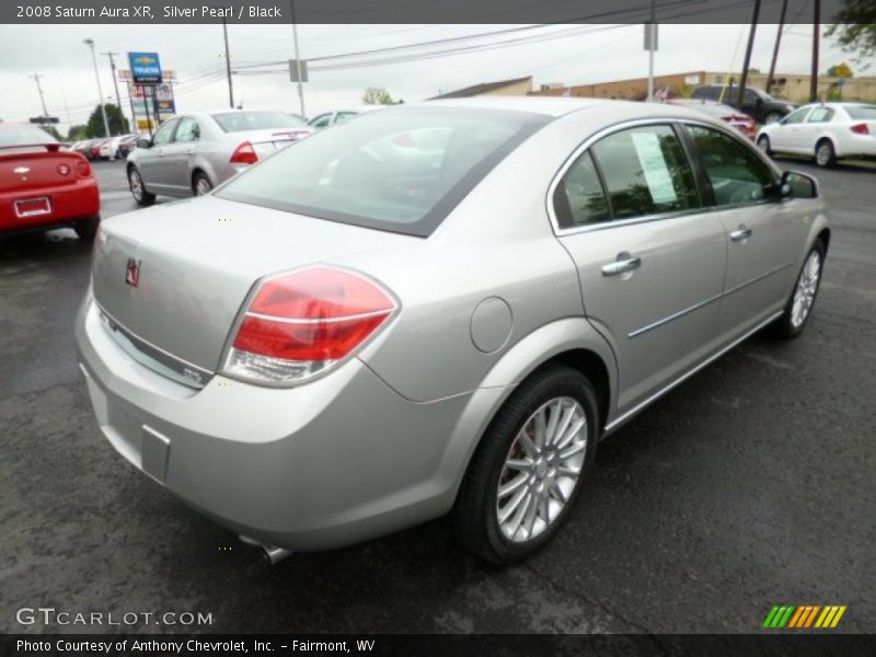 Silver Pearl / Black 2008 Saturn Aura XR
