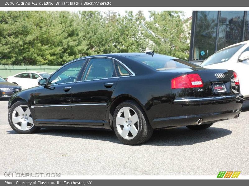 Brilliant Black / Black/Amaretto 2006 Audi A8 4.2 quattro