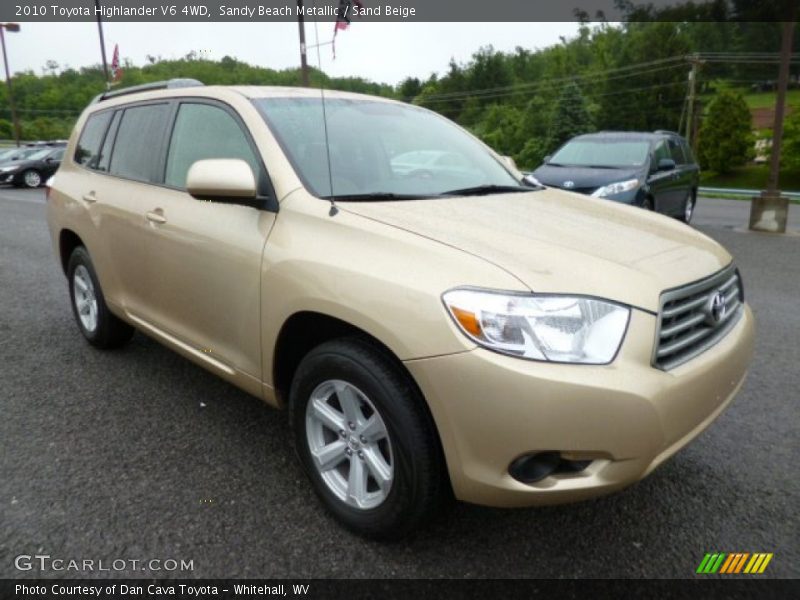Sandy Beach Metallic / Sand Beige 2010 Toyota Highlander V6 4WD