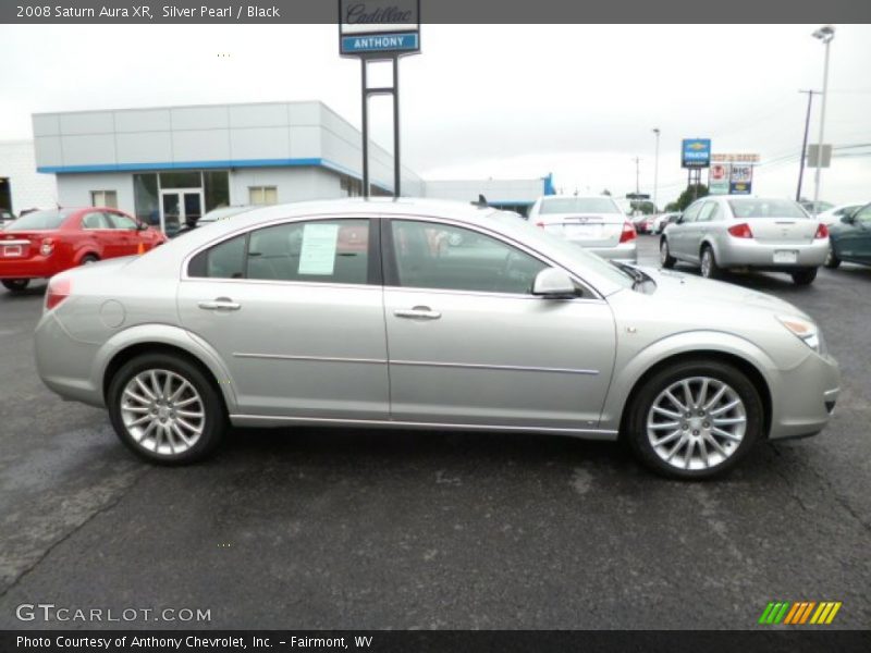 Silver Pearl / Black 2008 Saturn Aura XR