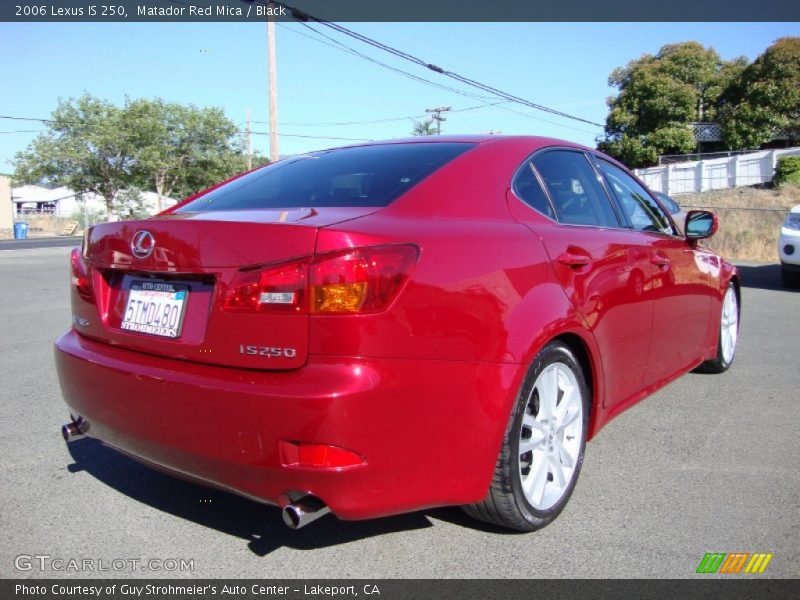 Matador Red Mica / Black 2006 Lexus IS 250