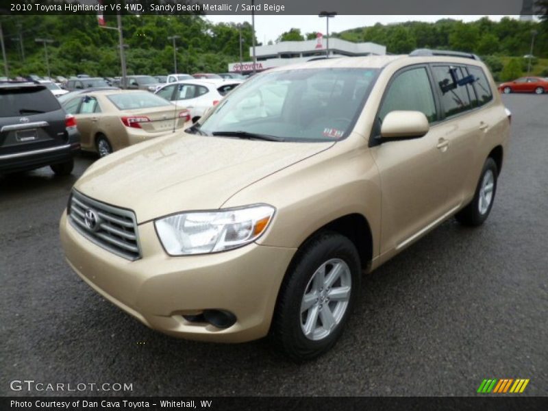 Sandy Beach Metallic / Sand Beige 2010 Toyota Highlander V6 4WD