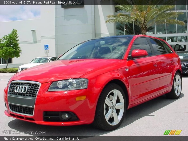 Misano Red Pearl Effect / Black 2008 Audi A3 2.0T