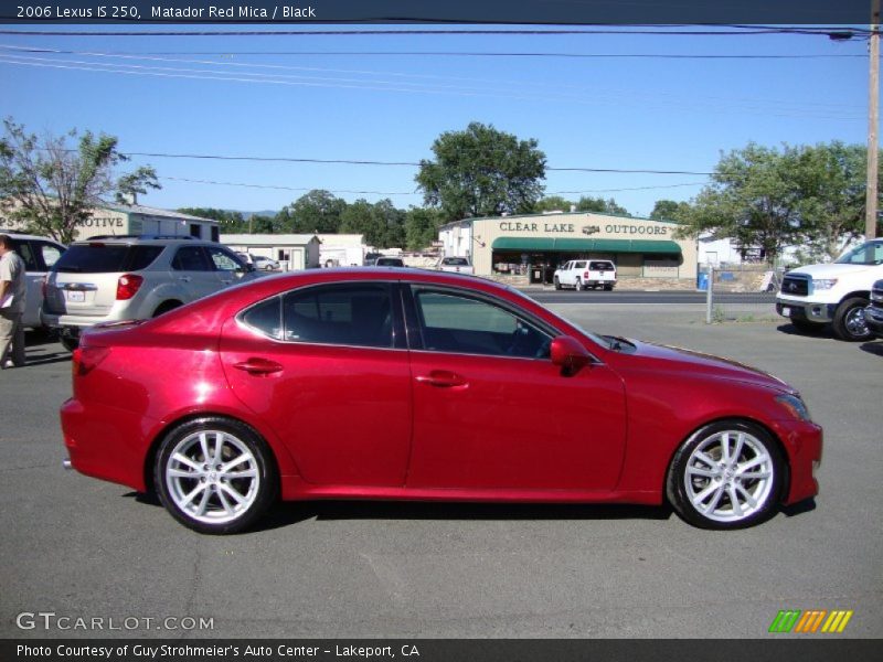 Matador Red Mica / Black 2006 Lexus IS 250