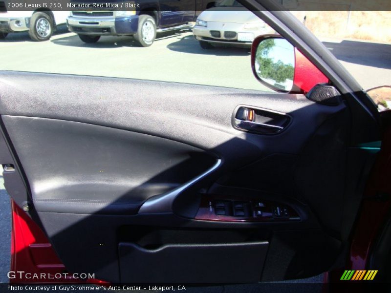 Matador Red Mica / Black 2006 Lexus IS 250