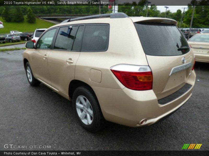 Sandy Beach Metallic / Sand Beige 2010 Toyota Highlander V6 4WD