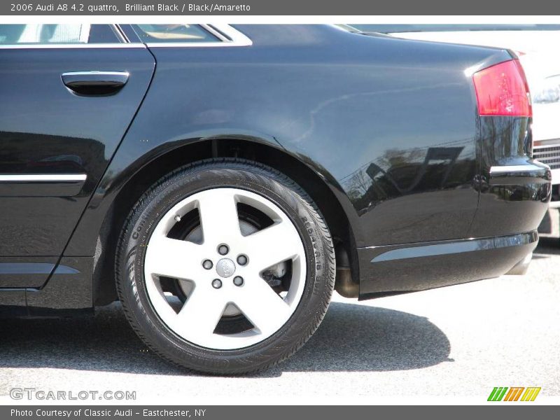 Brilliant Black / Black/Amaretto 2006 Audi A8 4.2 quattro
