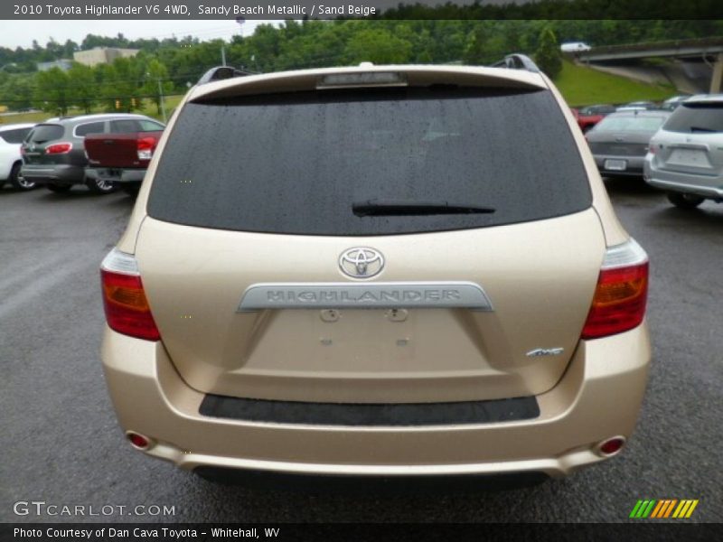 Sandy Beach Metallic / Sand Beige 2010 Toyota Highlander V6 4WD
