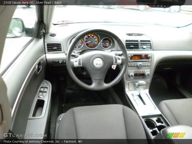 Silver Pearl / Black 2008 Saturn Aura XR