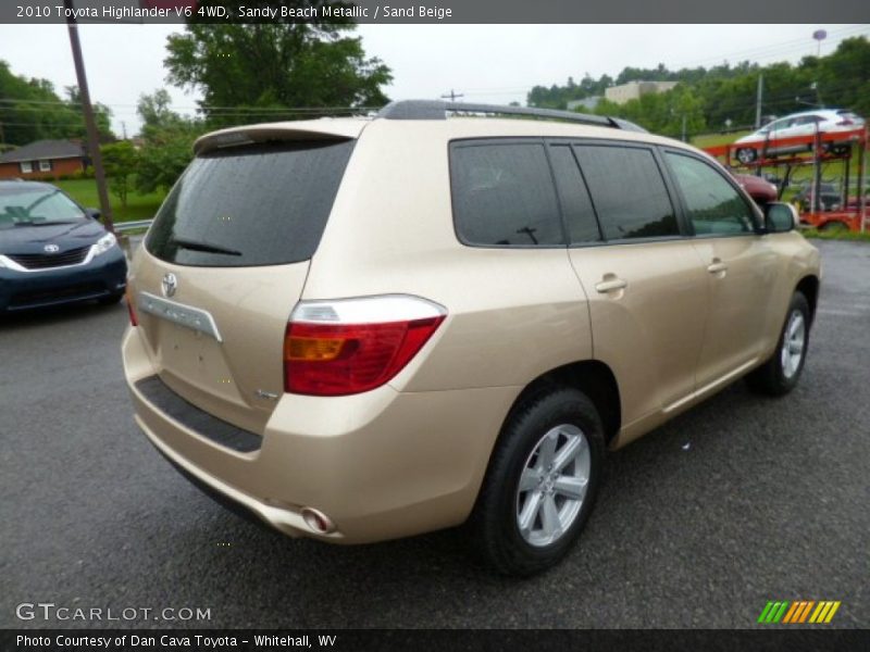 Sandy Beach Metallic / Sand Beige 2010 Toyota Highlander V6 4WD