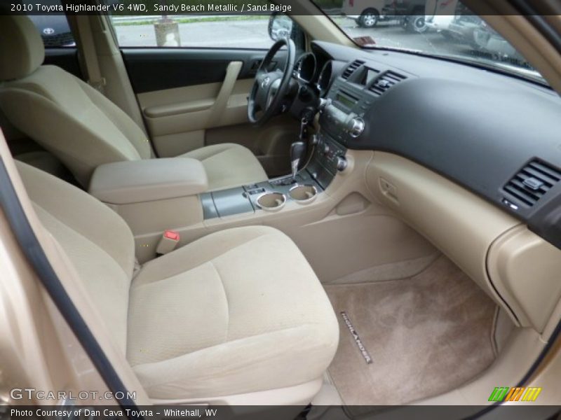 Sandy Beach Metallic / Sand Beige 2010 Toyota Highlander V6 4WD