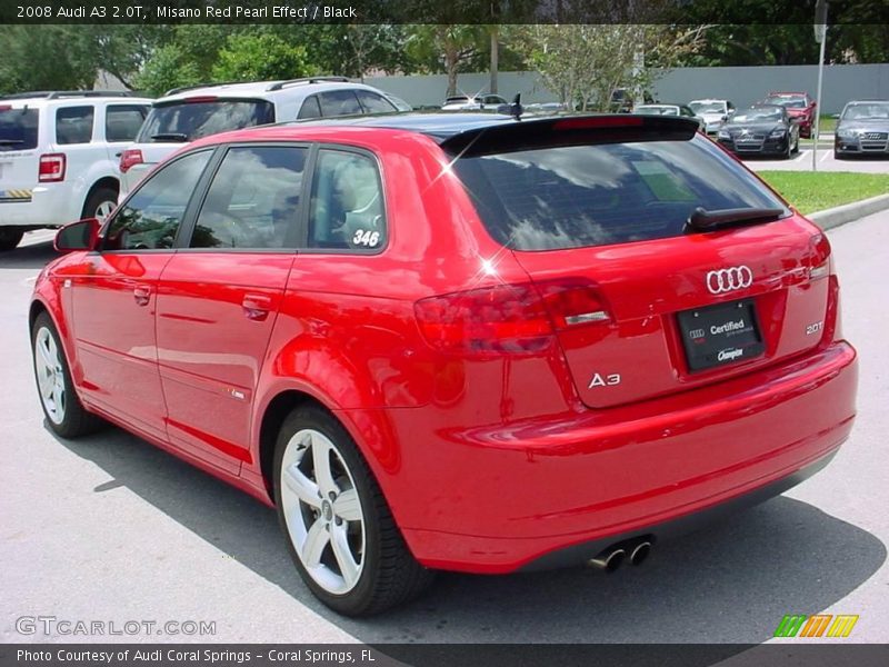 Misano Red Pearl Effect / Black 2008 Audi A3 2.0T