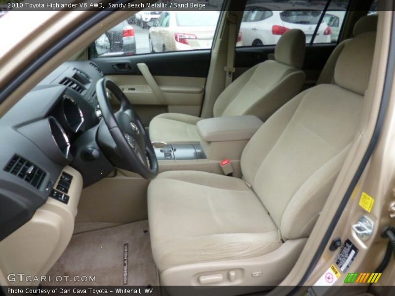 Sandy Beach Metallic / Sand Beige 2010 Toyota Highlander V6 4WD