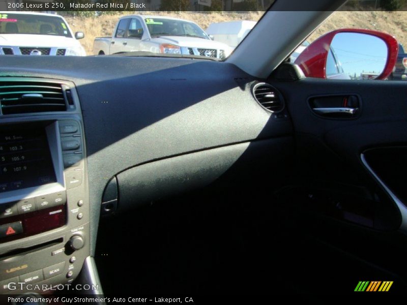 Matador Red Mica / Black 2006 Lexus IS 250