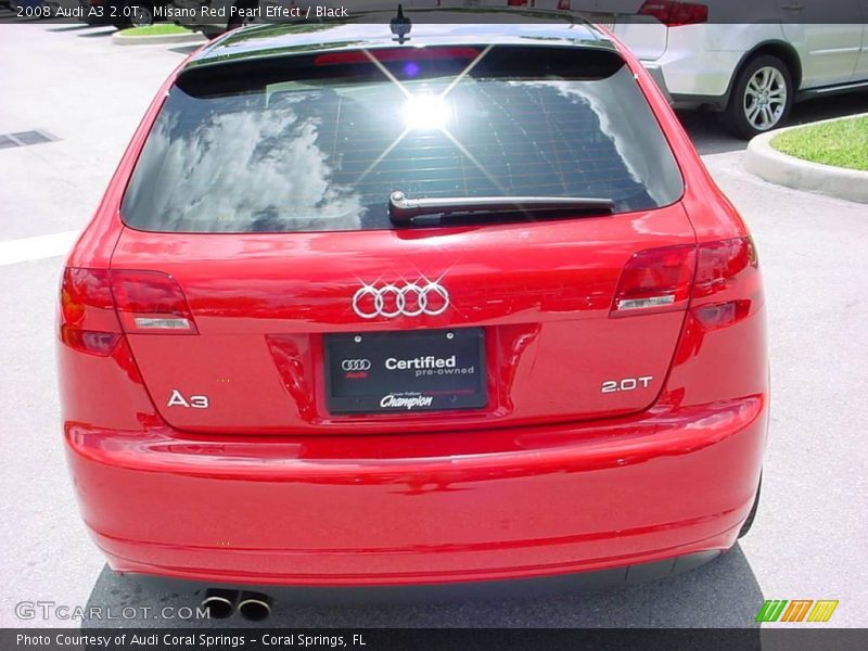Misano Red Pearl Effect / Black 2008 Audi A3 2.0T