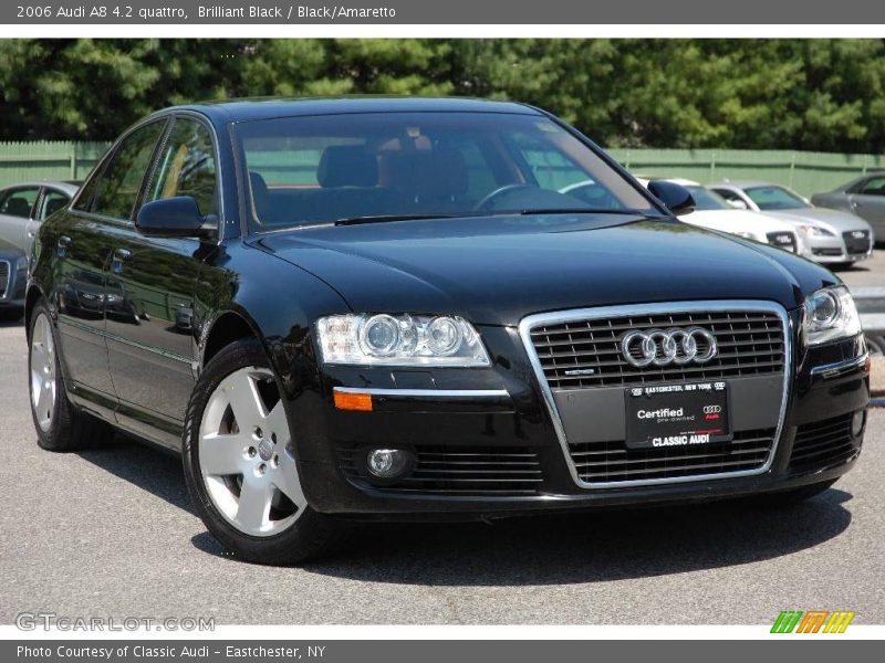 Brilliant Black / Black/Amaretto 2006 Audi A8 4.2 quattro